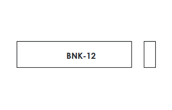 Hosco BNK-12 Заготовка верхнего порожка для гитары, кость