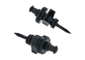 Schaller Security Lock 14010401 Крепление для ремня с блокировкой для гитары, черный хром