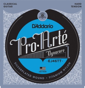 D'Addario Pro-Arte Dynacore, Titanium Nylon, Hard Tension EJ46TT 