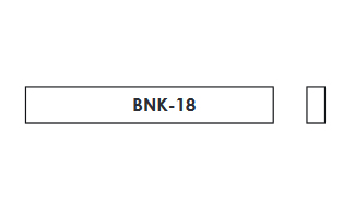 Hosco BNK-18 Заготовка верхнего порожка для гитары, кость
