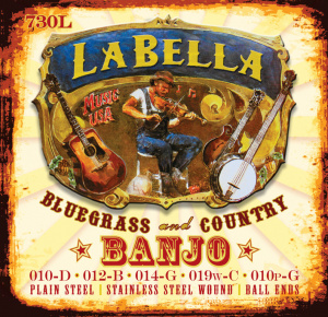 La Bella Banjo для 5-струнного банджо, шарик, 10-10 730L-BE