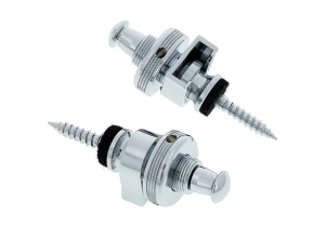 Schaller Security Lock 14010201 Крепление для ремня с блокировкой для гитары, хром