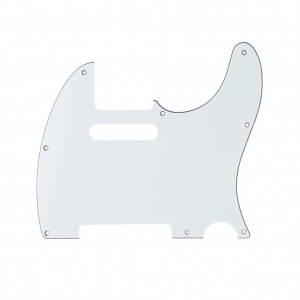 Musiclily MX1400AW Защитная накладка гитары Telecaster, 3 слоя, состаренная белая