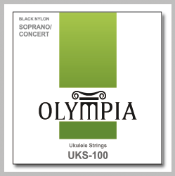 Струны для укулеле Olympia Black Nylon Soprano/Concert UKS-100