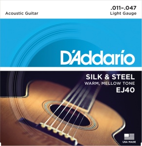 D'Addario Silk & Steel 11-47 Light EJ40 