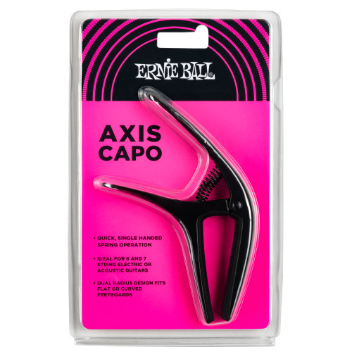 ERNIE BALL 9600 Axis - Каподастр для акустической и электрогитары, черный