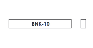 Hosco BNK-10 Заготовка верхнего порожка для гитары, кость