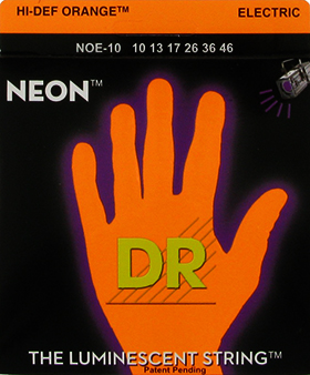DR Hi-Def Neon Orange K3 Coated 10-46 Medium NOE-10 