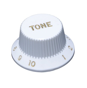 Hosco KW-240TI Ручка потенциометра Fender ST Style, Tone, белая, дюймы