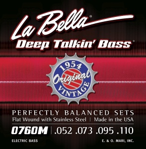 La Bella Deep Talkin' Bass Flatwound 52-110 0760M 