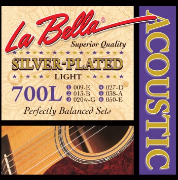 La Bella Silver Plated 09-50 Light 700L 