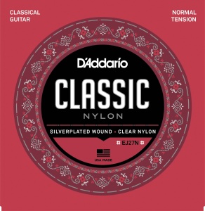 D'Addario Classic Clear Nylon Normal Tension EJ27N 