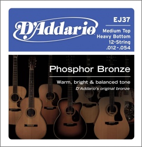 D'Addario Phosphor 12-54 Medium Top/Heavy Bottom EJ37 