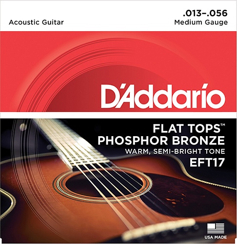 D'Addario Flat Tops 13-56 EFT17