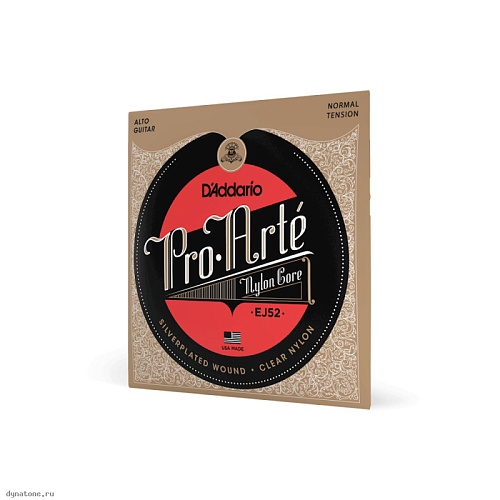 D'Addario Pro Arte Nylon Core, Clear Nylon, Альт 1/2, 3/4 EJ52