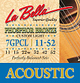 La Bella Phosphor 11-52 Custom Light 7GPCL 