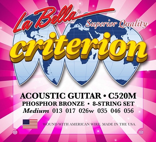 La Bella Criterion Phosphor Bronze 13-56 Medium C520M