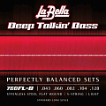 La Bella Deep Talkin' Bass Flatwound 43-128 760FL-B
