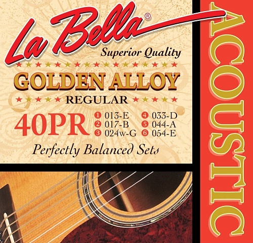La Bella Golden Alloy 13-54 Regular 40PR