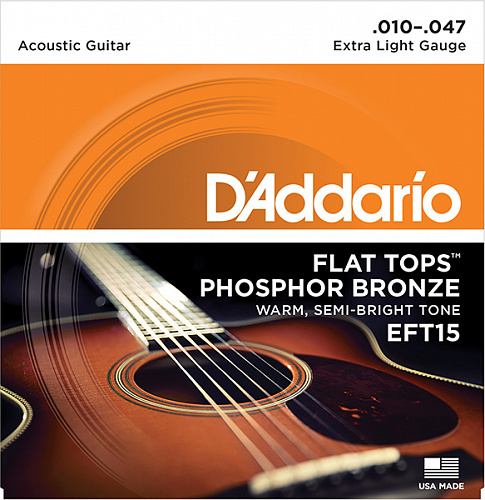 D'Addario Flat Tops 10-47 EFT15