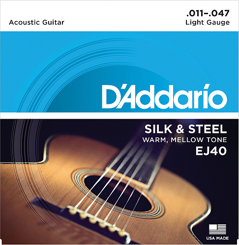 D'Addario Silk & Steel 11-47 Light EJ40 
