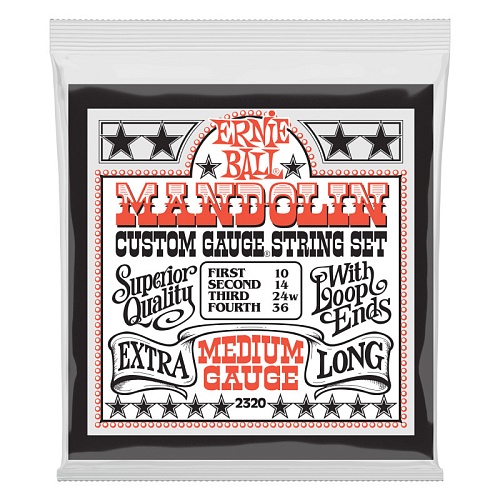Струны для мандолины Ernie Ball Steel 10-30 Medium 2320