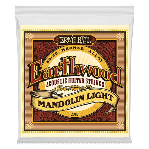 Струны для мандолины Ernie Ball Earthwood Bronze 09-34 Light 2067