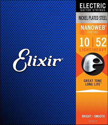 Elixir Nanoweb 10-52 Light-Heavy 12077 