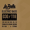 La Bella Bass RX Stainless 30-118 (6STR) RX-S6A