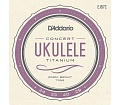 Струны для укулеле D'Addario EJ87C Titanium концерт