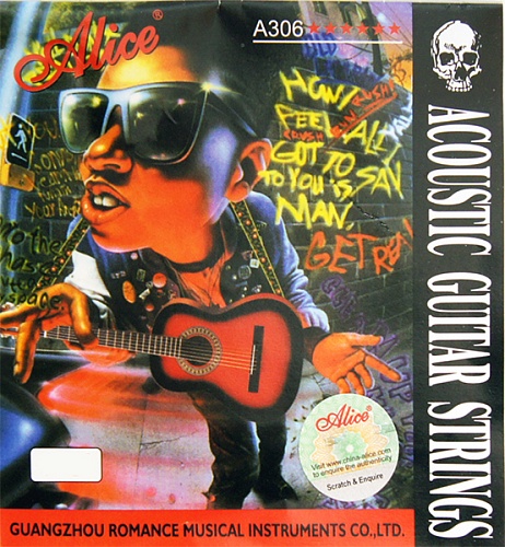 Alice струна для акустической гитары, 047 A306-XL-6