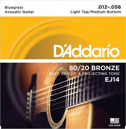 D'Addario Bronze 80/20 12-56 Bluegrass EJ14 