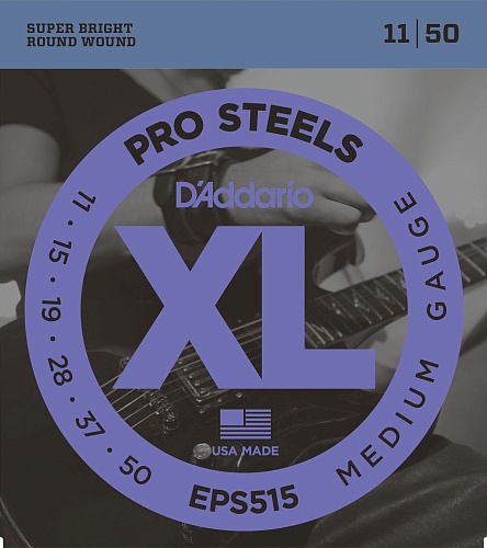 D'Addario Pro Steels 11-50 Medium Gauge EPS515 