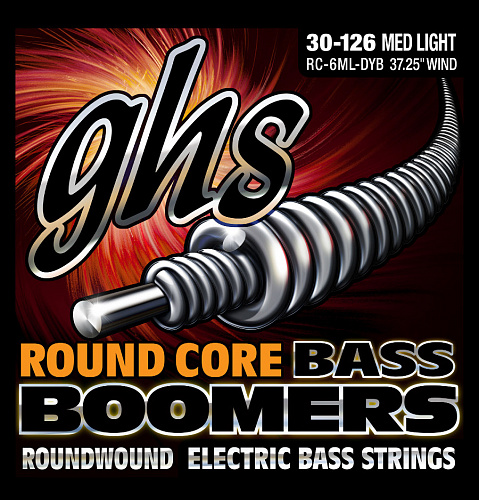 GHS Boomers Round Core 30-126 Medium Light RC-6ML-DYB 
