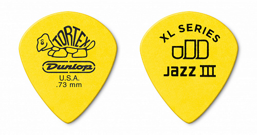 Dunlop Tortex Jazz III XL 498R.73 Yellow 0.73