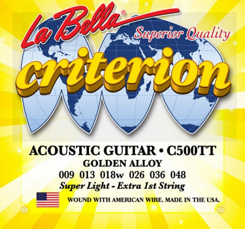 La Bella Criterion Golden Alloy 09-48 Super Light C500TT