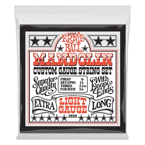 Струны для мандолины Ernie Ball Steel 09-34 Light 2323