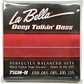La Bella Deep Talkin' Bass Black Nylon Tapewound 50-135 750N-B