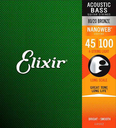 Elixir Nanoweb Acoustic Bronze 45-100 Light 14502 