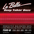 La Bella Deep Talkin' Bass Copper White Nylon 50-135 750C-B