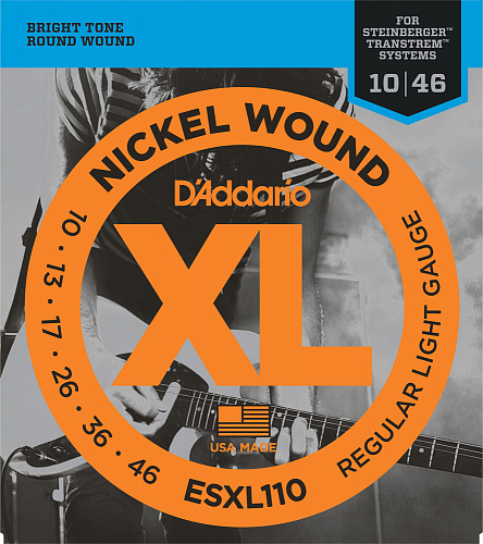 D'Addario Nickel Wound Double Ball 10-46 Regular Light ESXL110 