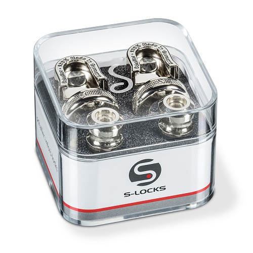 Schaller Security Lock 14010101 Крепление для ремня с блокировкой для гитары, никель