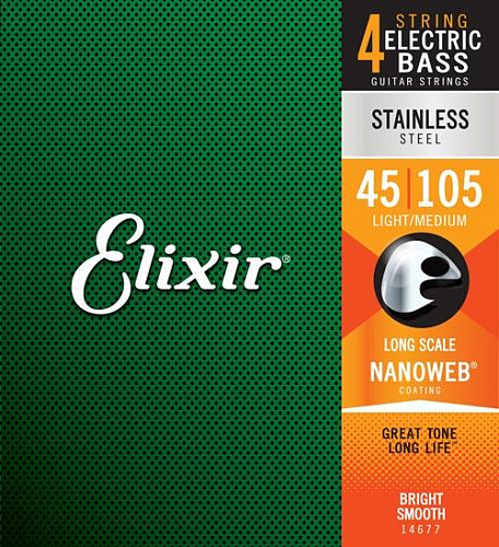 Elixir Nanoweb Steel 45-105 Medium Light 14677 