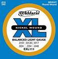 D'Addario Nickel Wound 10-46 Regular Light EXL111 