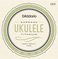 Струны для укулеле D'Addario EJ87s Titanium сопрано