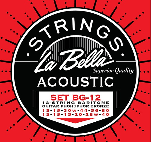 La Bella 12-String Baritone 15-80 BG-12