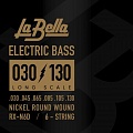 La Bella Bass RX Nickel 30-130 (6STR) RX-N6D