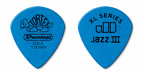 Dunlop Tortex Jazz III XL 498R1.0 Blue 1.0