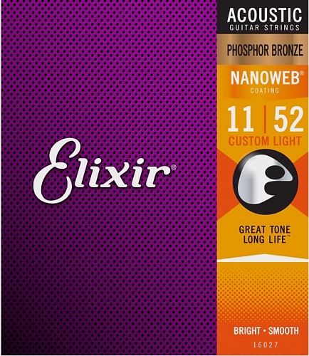 Elixir Nanoweb Phosphor 11-52 Custom Light 16027 