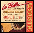 La Bella Golden Alloy 10-50 Extra Light 40PT 